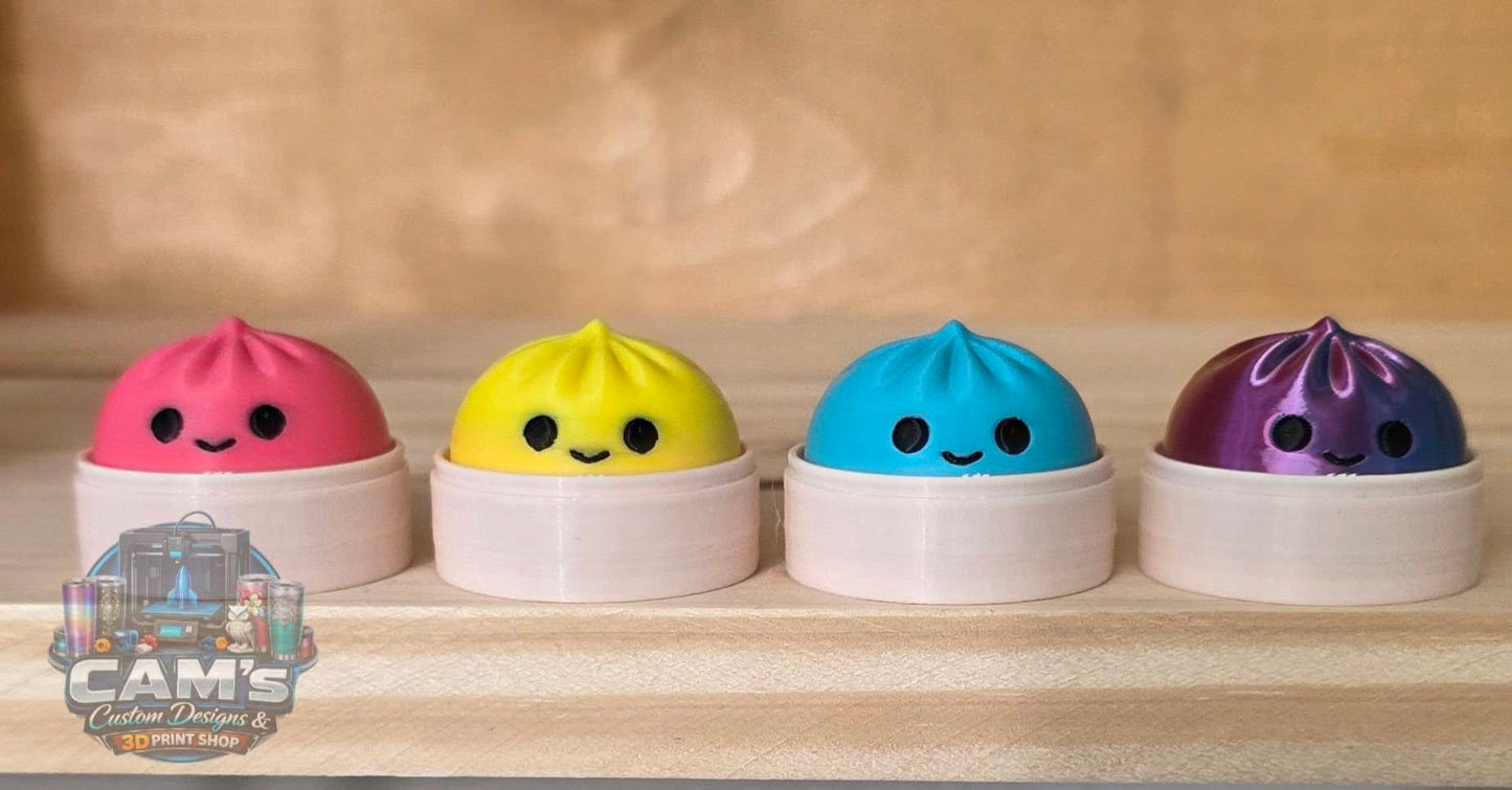 Dumpling keychain clickers