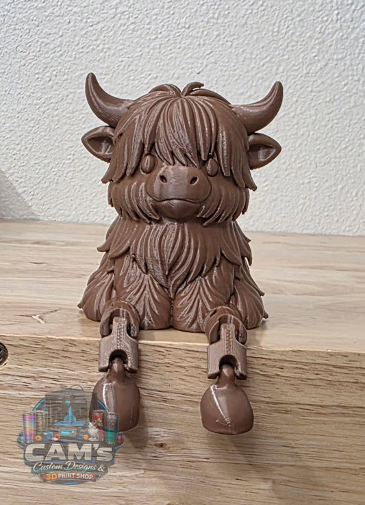 Highland Cow dangly legs