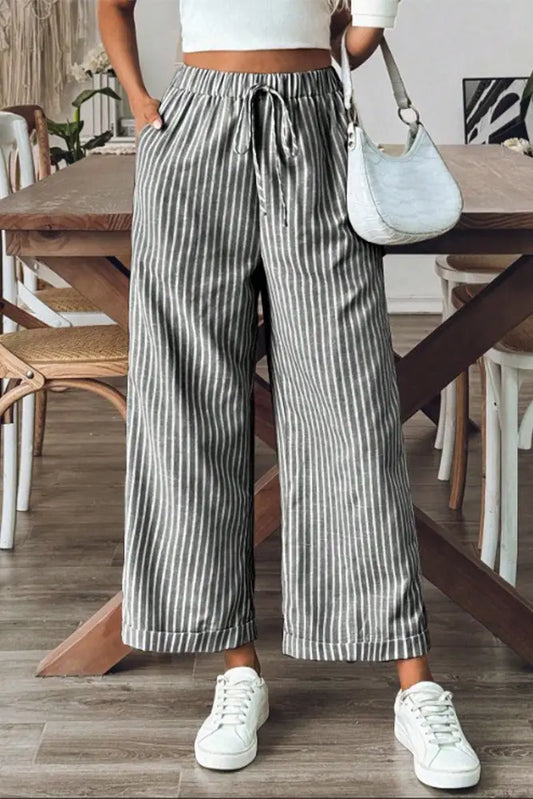 Wide Leg Cropped Pants
